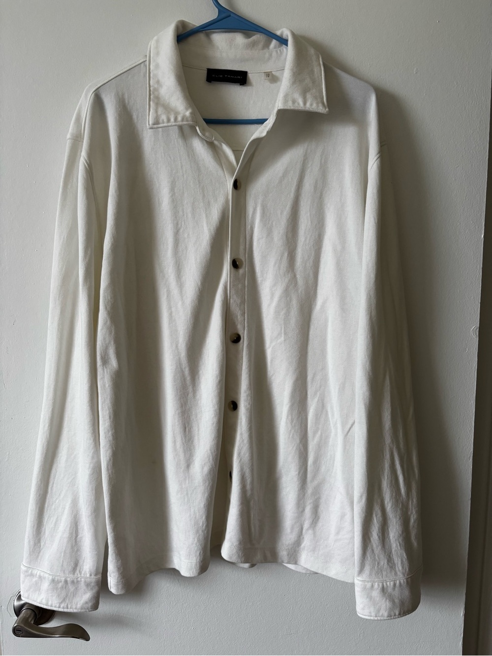 Elie Tahari White Casual Button-Down Shirt